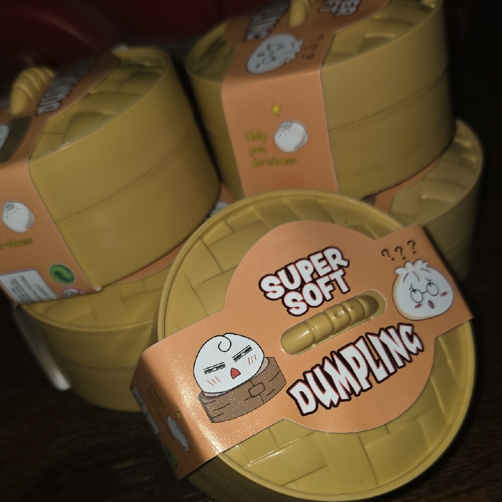 Super Soft Dumpling Squishy Toy - Yellow/Peach